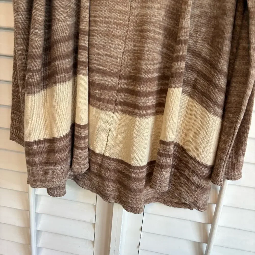 Cato Tan And Cream Cardigan‎ Size Large